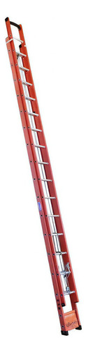 Escada Fibra Extensível 4.80 X 8,40 Fibra Vibro 27 Dgs Cor Laranja