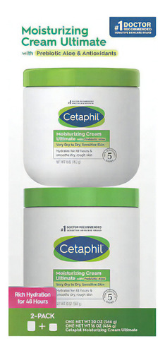  Cetaphil Crema Moisturizing 2 Pack 1 Frasco De 566gr / 453gr