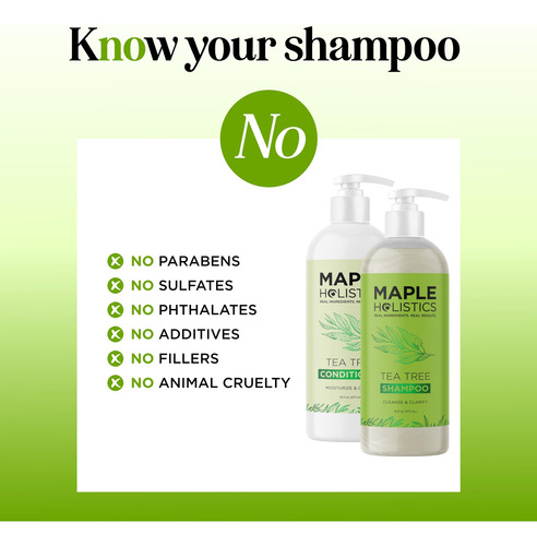 Conjunto De Shampoo E Condicionador Maple Holistics Tea Tree