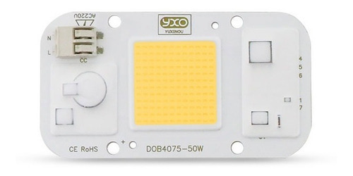 Cob Led Chip 50w - Full Spectrum Bornera Yxo Bridgelux