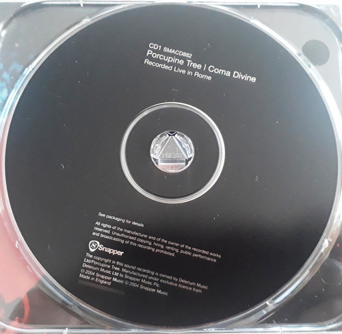 Cd Doble Porcupine Tree Coma Divine Digipak Rock Progresivo (Usado)