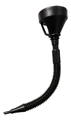 Embudo Plástico 500ml Extensión Cuello Flexible Largo Negro