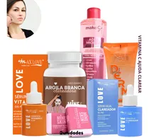 Comprar Skincare Max Love Melasma Clareador e Tira Manchas Com 7 Produtos Kit Facial Clareador