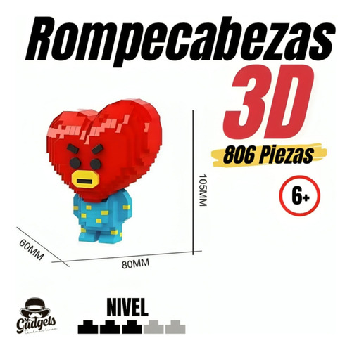 Bloques De Construcción Tata Bts Bt21 Kpop 806 Pzs