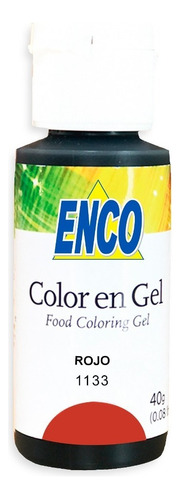 Color Gel Rojo Vino 40 Grs Enco 2451