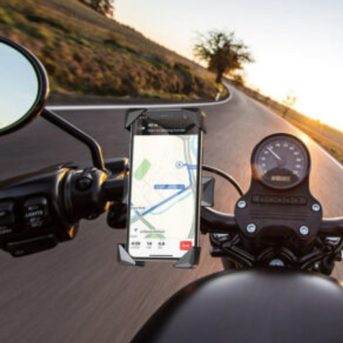 Imagem 4 de 6 de Suporte Bicicleta Moto Celular P/ Guidão Universal Retrátil