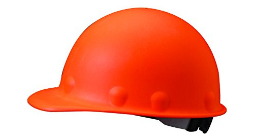 Gorra De Fibra De Vidrio Con Rueda Ajustable, Naranja Hi-viz