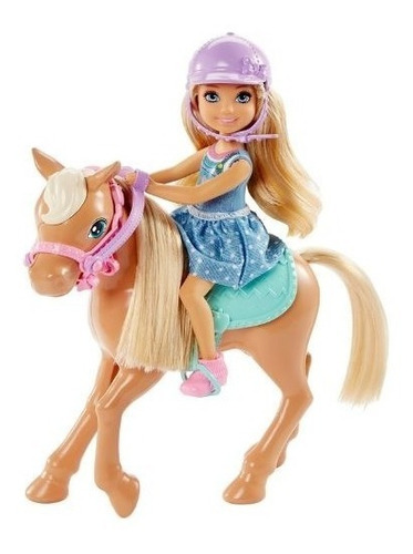 Barbie Chelsea, Muñeca Con Pony Y Accesorios Mattel Dyl42