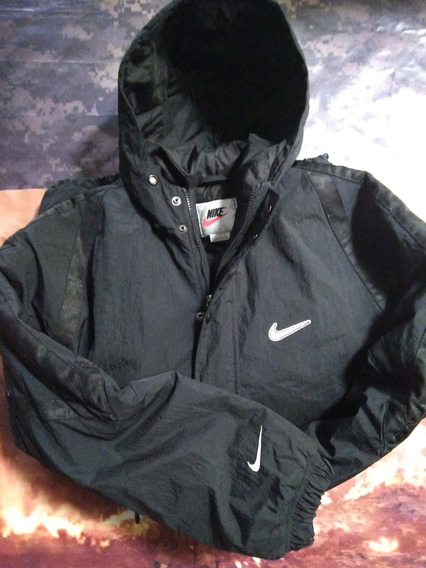 chamarra nike negra hombre