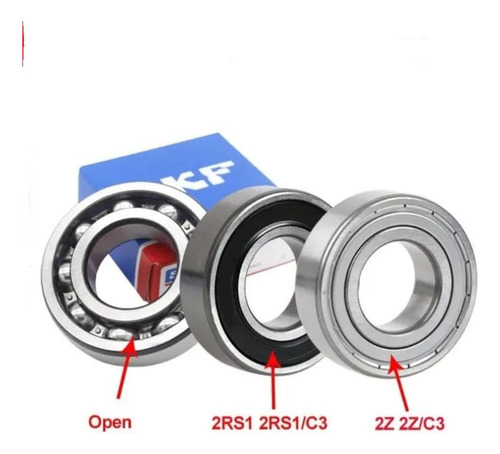 Balero O Rodamiento Original 6208 - 2z/c3 Skf ( 2 Pzas )