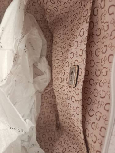 Bolsa Tote Guess Artemis Sa891722 Color Blanco