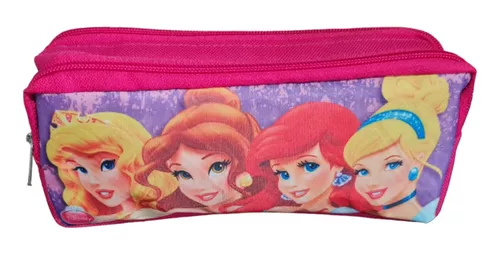 Estuche Escolar Disney Princesas Con 80 Piezas