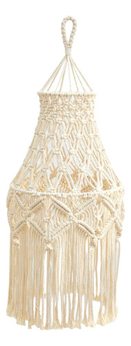 Cortina De Lámpara De Macramé De Arte Macramé Tejido