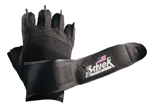 Schiek Sports Platinum 3/4 Dedo Muñeca Wrap Guantes De Elev