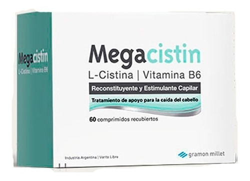 Imagen 1 de 2 de Megacistin X 120 Comprimidos - Caida De Cabello