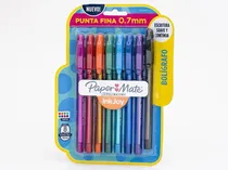 Comprar Bolígrafo Papermate Kilométrico Punta Fina 0.7 Mm X8 Colores