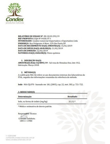Sal Rosa Do Himalaia Grosso Importado Iodado 5 Kg Com Laudo