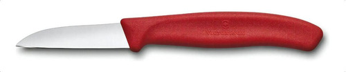 Cuchillo Mondador De Corte Recto Victorinox Kiv Color Rojo