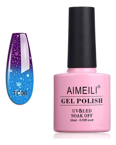 Esmalte De Uñas Aimeili Soak Off Uv Led Temperatura Cambio D