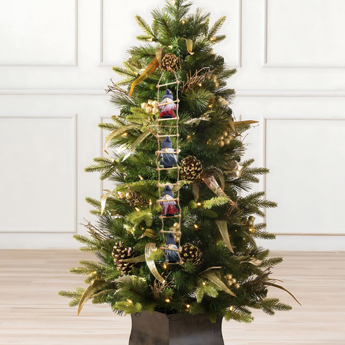 Figura De Hombre Viejo Para Colgar En Forma De Árbol De Navi