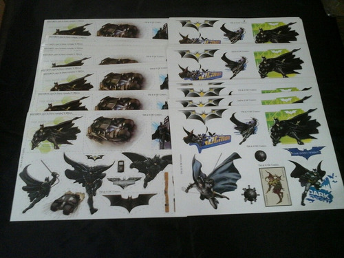 Lote De Stickers De Batman - 30 Planchas