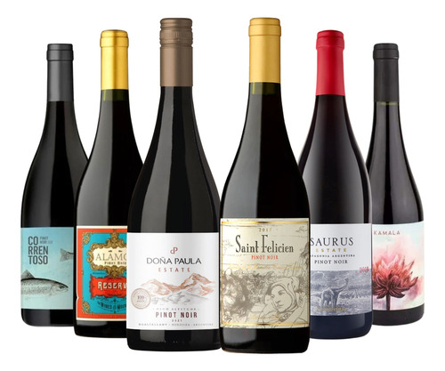 Vinos Tintos Pinot Noir Seleccion X 6