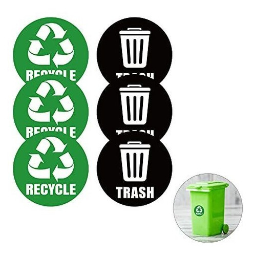 Set De Pegatinas De Reciclaje, Autoadhesivas Con El Logotipo