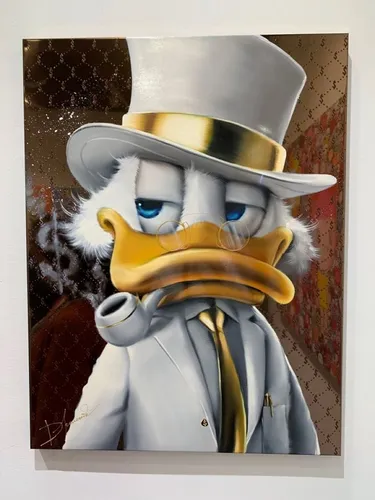comprar Cuadros De Tío Rico Mcpato Dinero Canvas Oleo Pintado A Mano