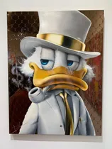 Comprar Cuadros De Tío Rico Mcpato Dinero Canvas Oleo Pintado A Mano