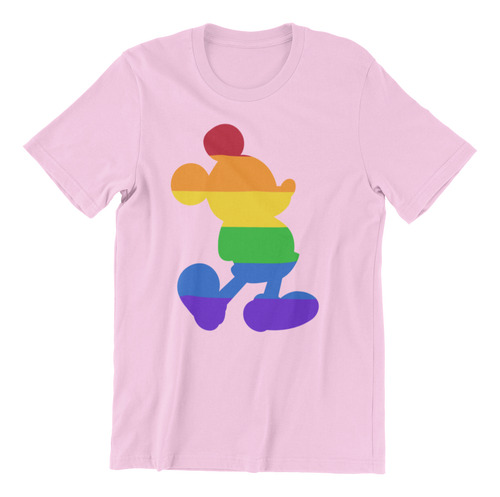 Playera Mickey Silueta Pride Lgbtt Orgullo Colores Arcoiris
