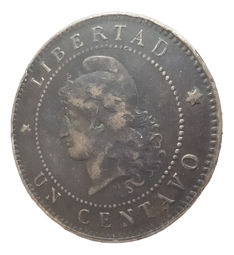 Moneda 1 Centavo De Patacón Argentina 1892 Cj# 47 Difícil