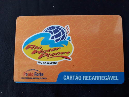 Imagem 1 de 2 de Cartão Recarregável Rio Water Pioner Rio De Janeiro Cod 1276