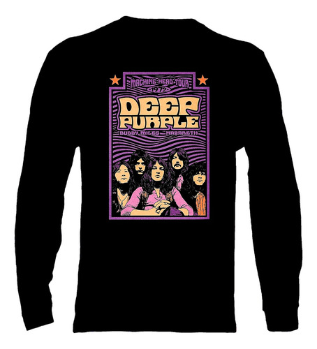Polera Manga Larga Deep Purple - Ver 15 - Machine Head Tour