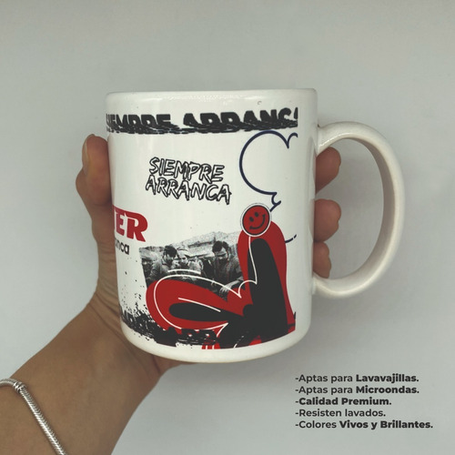 Taza De Ceramica Bujias Hescher Modelo Graffiti