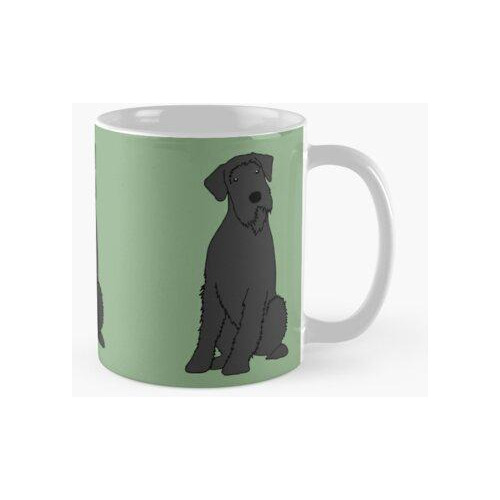 Taza Schnauzer Gigante Negro Calidad Premium