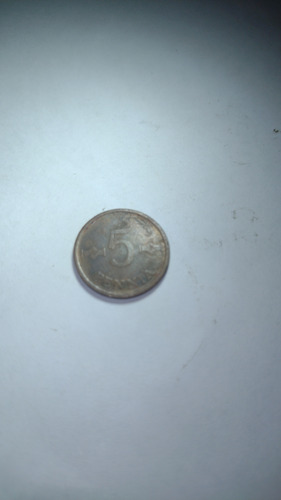 Finlandia  Moneda 5 Pennia 1966 Usada Cobre