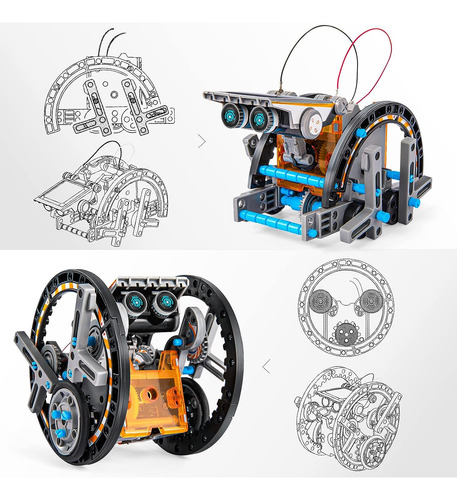 Temi Stem Kit De Robot Solar Para Niños, Juguetes De Experim