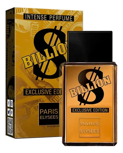 Perfumes Femininos Elegantes para Eventos Noturnos 5 Perfume Billion Exclusive Edition Paris Elysees 100ml