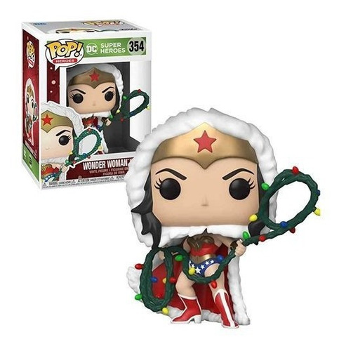 Funko Pop Wonder Woman Con Latigo De Luces 354 Dc Comics