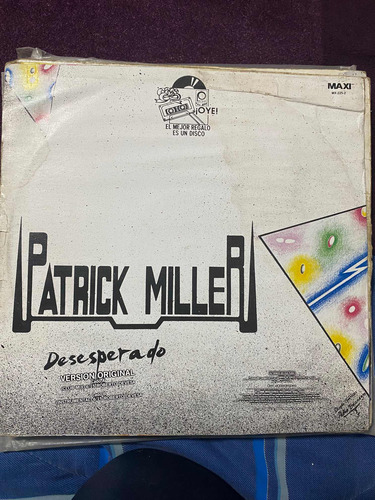 Disco Vinilo Patrick Miller - Desesperado Versión Original (Usado)