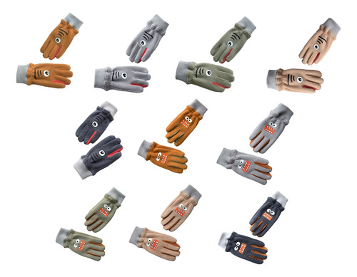 (or-1) Lindos Guantes De Invierno Con Forma De Tiburón Para