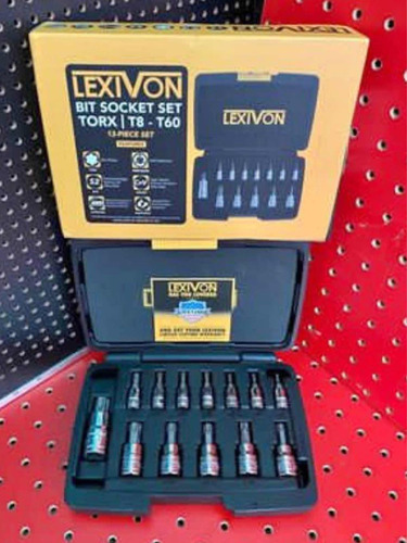 Juego De Dados Torx Macho Lexivon T-8 T60 13 Pzas