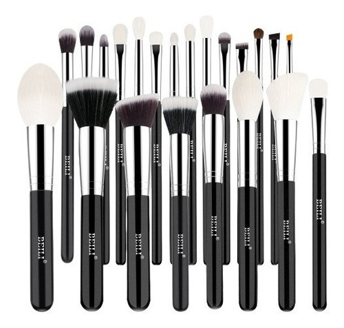 Set 22 Brochas Para Rostro Y Ojos Pelo Mixto Beili