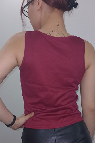 Imagen 8 de 8 de Musculosa Blusa Brillos Lentejuelas Bordadas Fiestas
