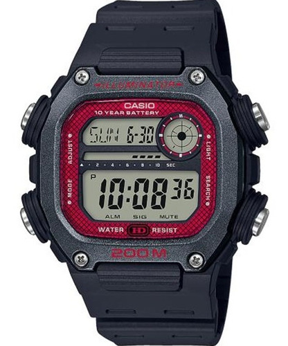Reloj Casio Digital Dw291h Hombre Correa Wr200