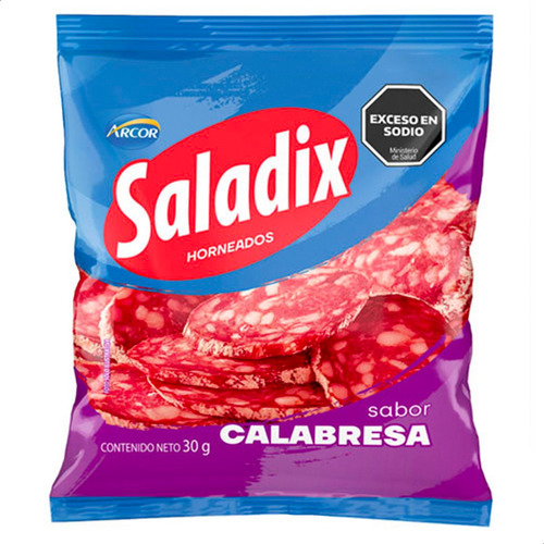 Galletitas Saladix Calabresa Longaniza Snack - Pack X18 Unid