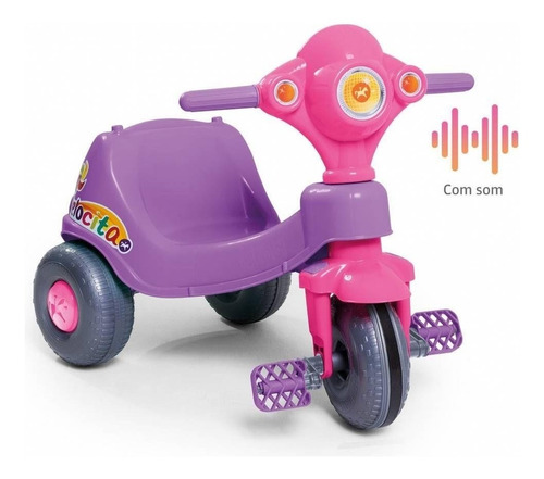 Brinquedo Triciclo Infantil Velocita Lilás Calesita 0959