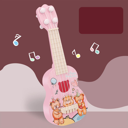 Mini Ukelele Guitarra Juguete 4 Cuerdas Ajustables Para