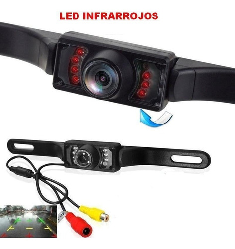 Camara Reversa Porta Placas Vision Nocturna Led Infrarrojos