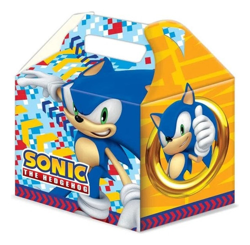4 Paquetes De 6 Cajas C/u Para Dulces Sonic Original 